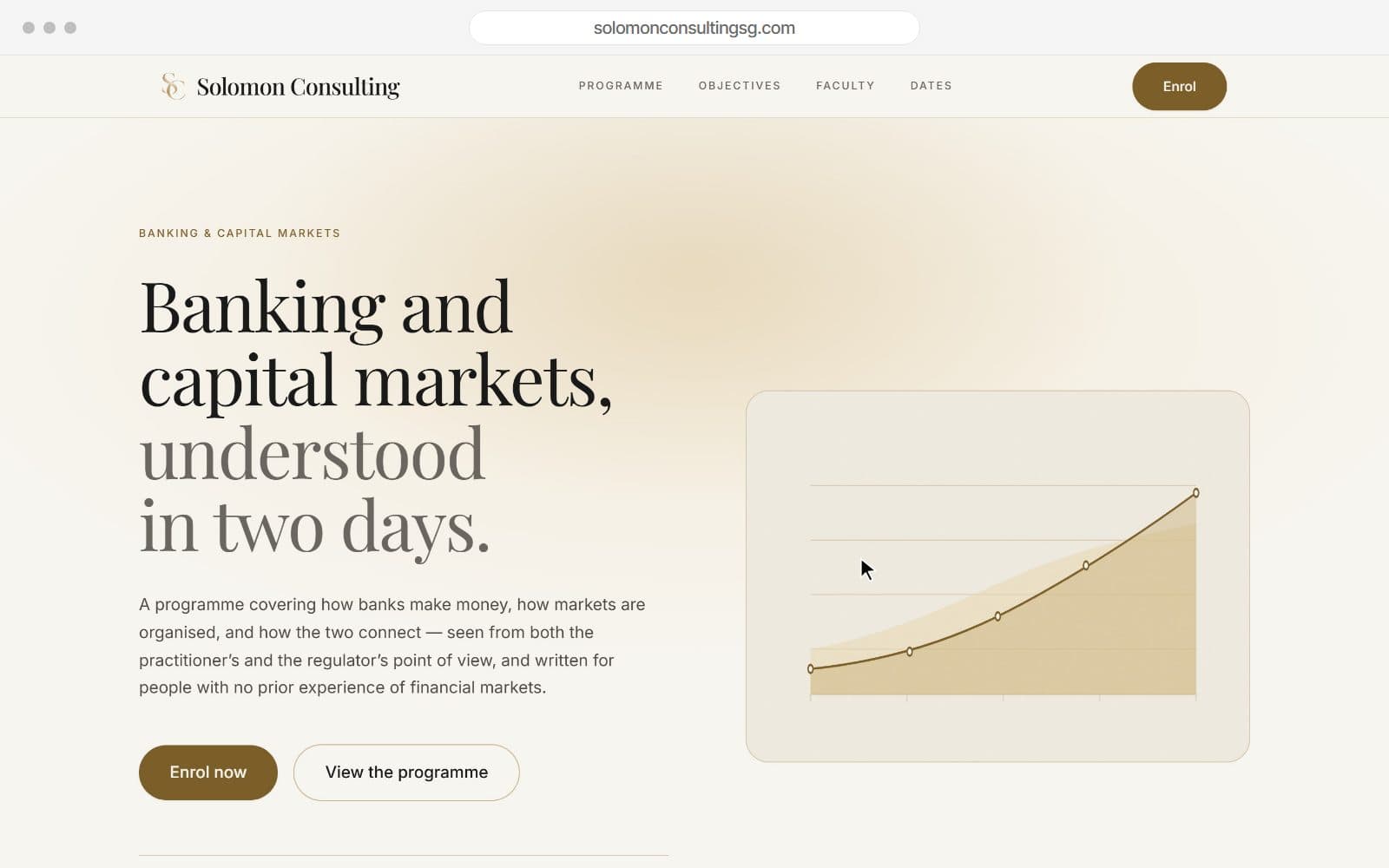 Solomon Consulting’s enrolment page